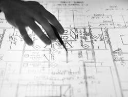 rysunek 2d cad wykonany w programie autocad