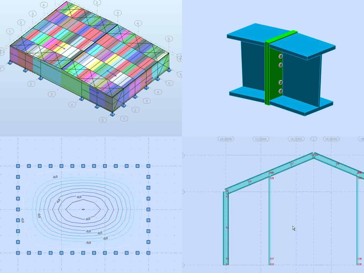 podstawowy model w programie robot structural analysis