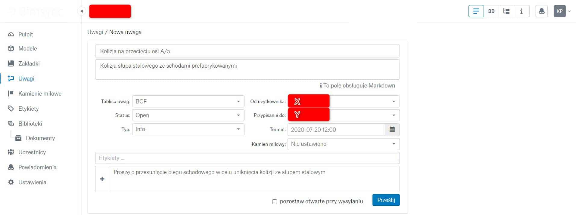 komunkiacja w cde bim