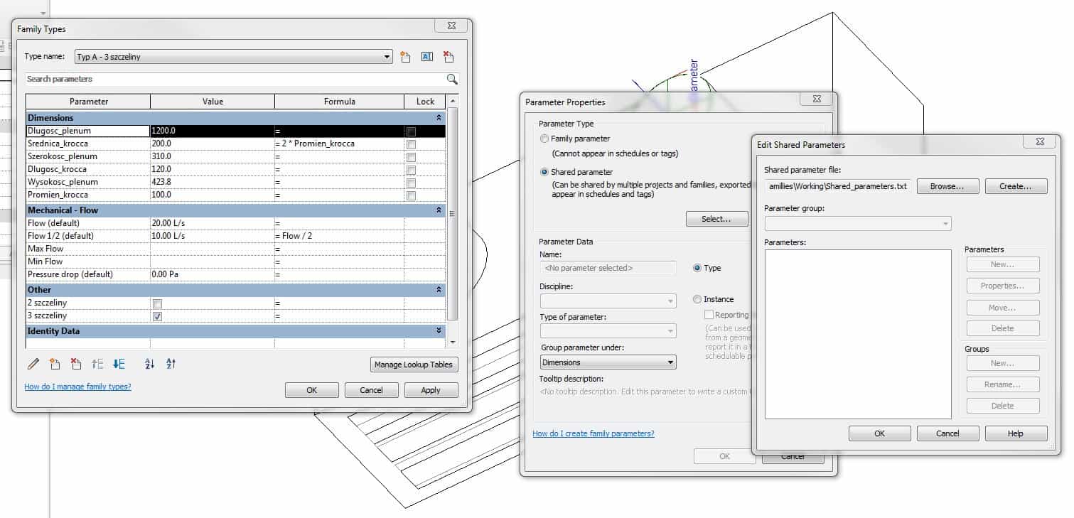 zamiana parametru na współdzielony