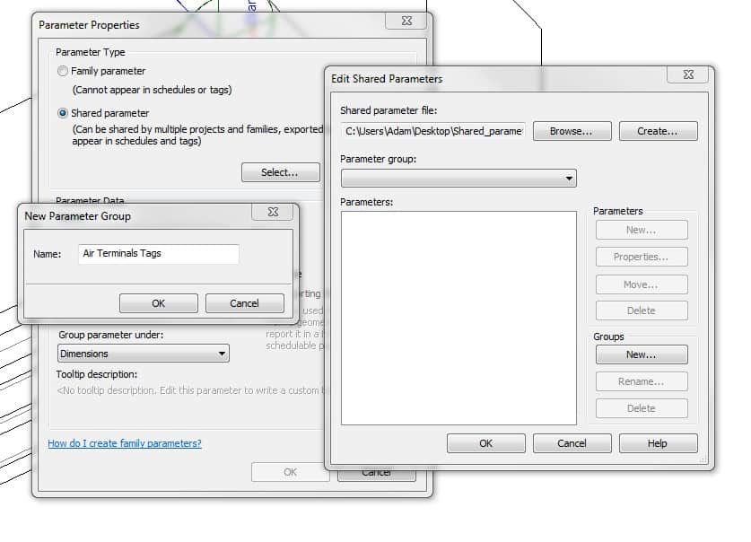 tworzenie grupy parametrów współdzielonych