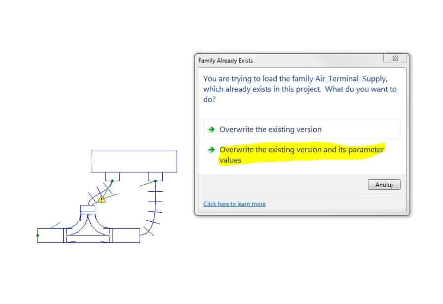 nadpisanie parametrów przy wczytywaniu do projektu revit